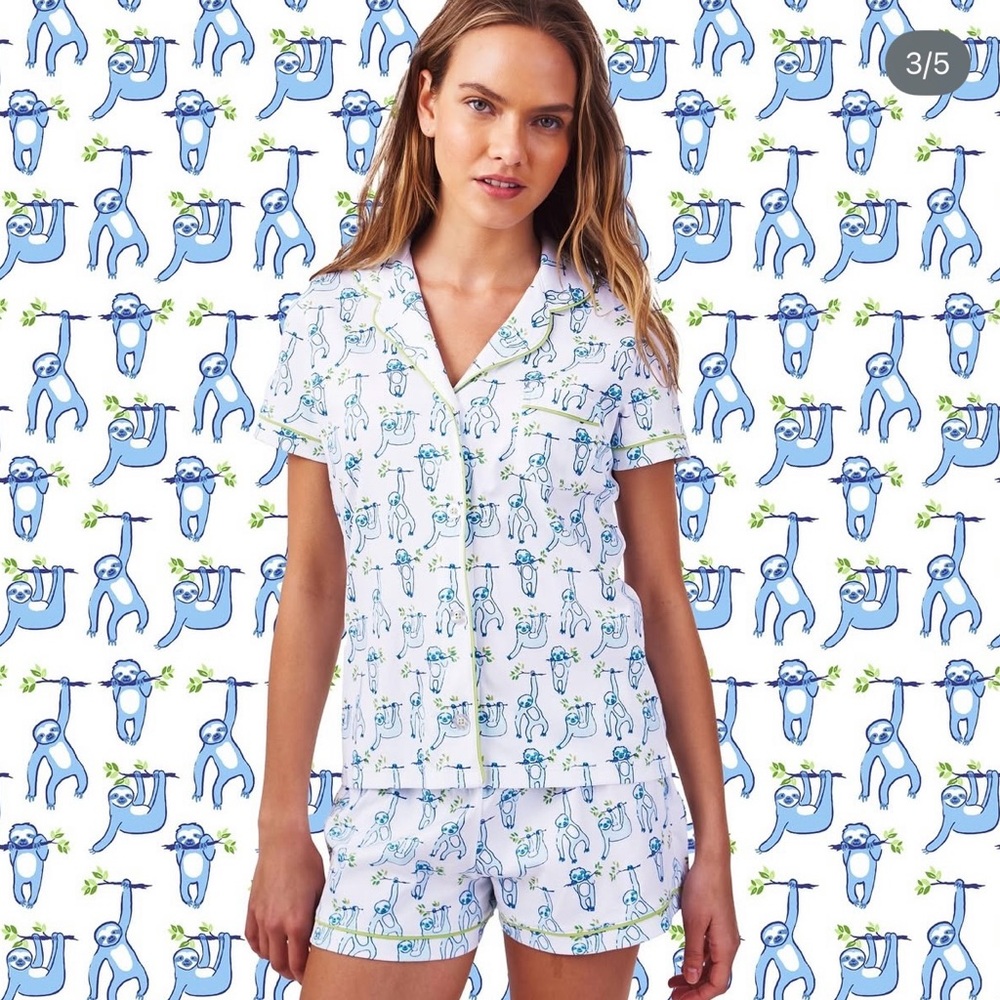 Roller Rabbit Sloth Pajama Set